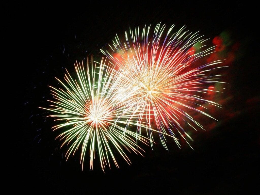 Fireworks independence day celebration